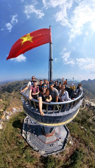 Panorama of Lung Cu flagpole