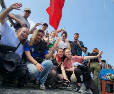 Tourists are excited when they arrive here